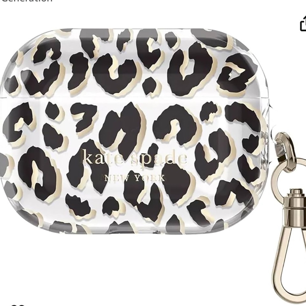 Kate Spade Leopard Print Earbud Case